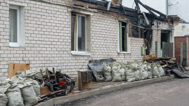 Professional Fire Damage Removal technician working in Dennison, MN